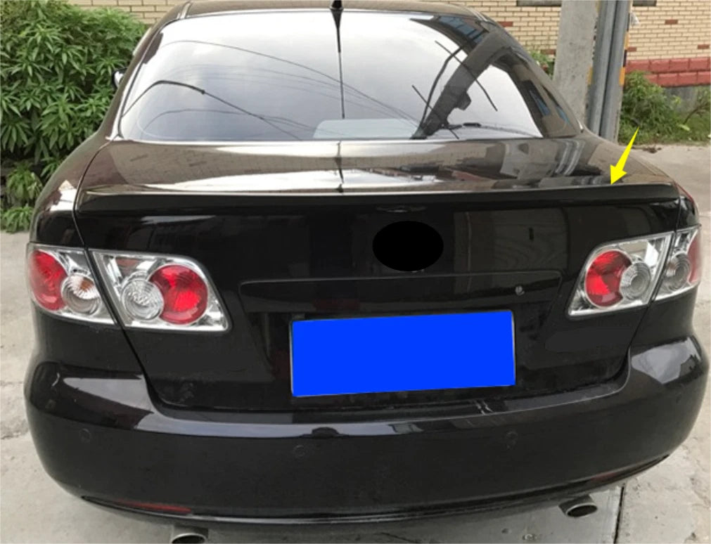 Rear Boot Spoiler Wing for Mazda 6 Sedan 4-Door Glossy Black (2003-2008)
