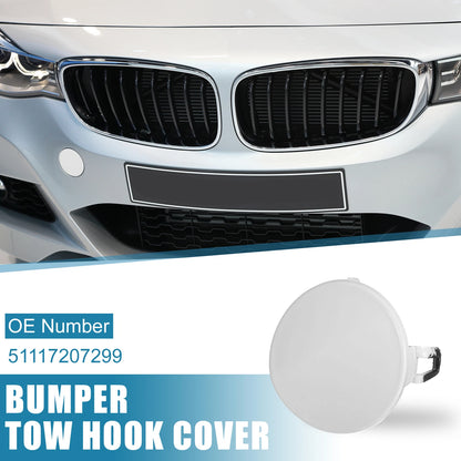 Front Bumper Tow Hook Cover for BMW 3 Series E90 E91 (2009-2012) White