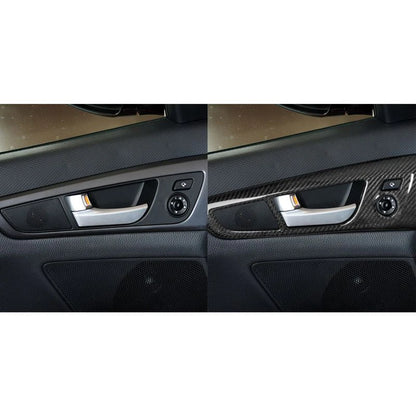 Real Carbon Fiber Inner Door Handle Frame Cover Trim for Hyundai Veloster 11-17