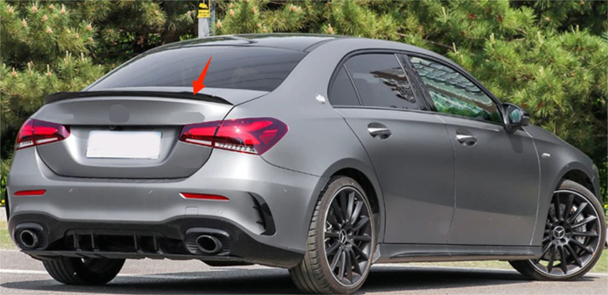 ABS Black Rear Spoiler Wing for Mercedes-Benz W177 V177 A35 AMG (2019-2022)