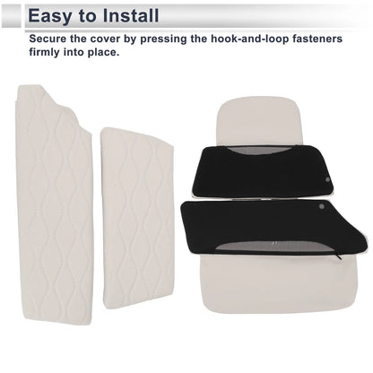 Car Center Console Cover for BMW 5 Series (2011-2017) - White Storage Bag 1 Set