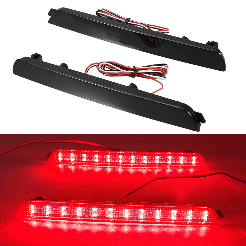 Smoke Lens Red LED Rear Bumper Reflector Brake Lamp for Mazda 3 (2004-2009)