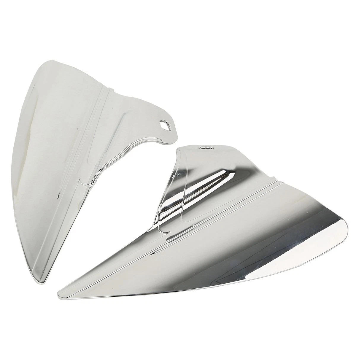 Chrome Saddle Shield Heat Deflectors for Harley Touring Road King (2009-2023)