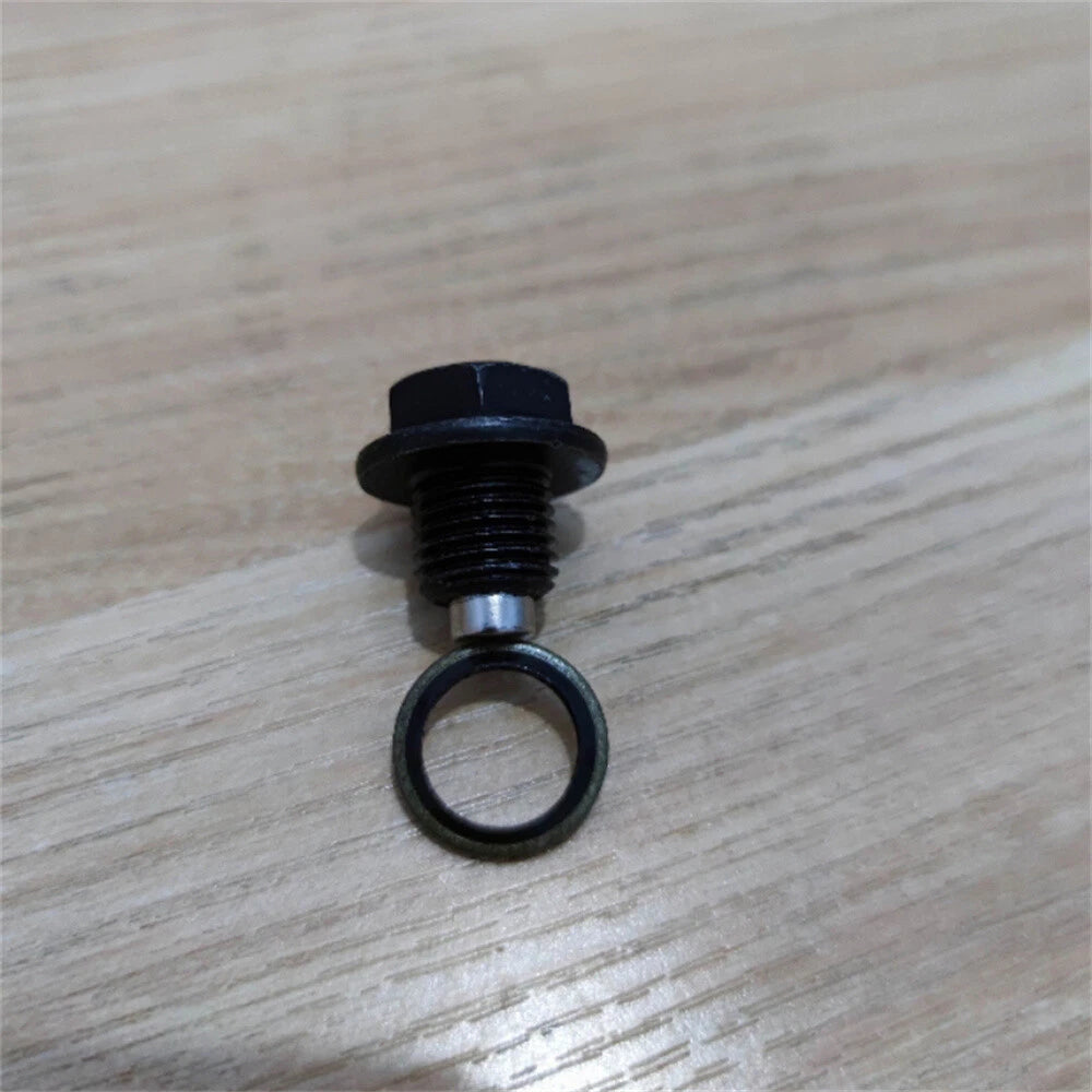 Oil Pan Drain Plug Bolt w/O-Ring for Citroen R19, Peugeot, Renault Megane, Twingo