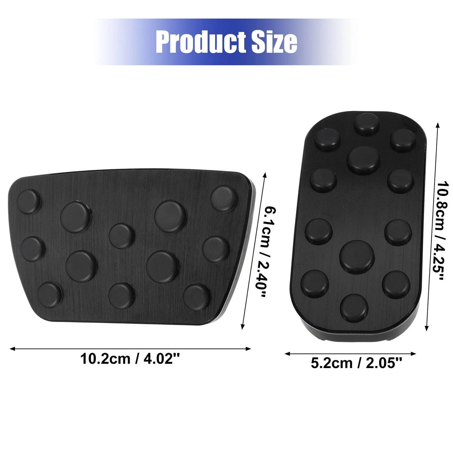 Brake Pedal Pads Cover Anti-Slip for Toyota Alphard (2002-2023)