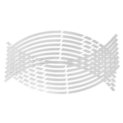 18'' Reflective Rim Tape for Motorbike Wheel - Silver (Fits Most Models)
