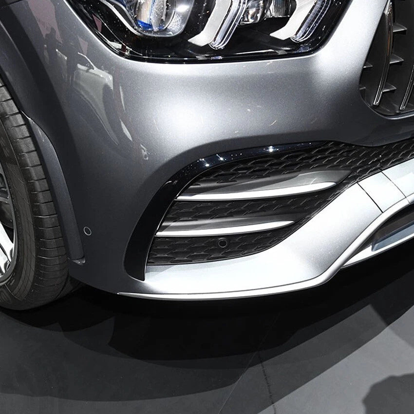 2 x Gloss Front Spoiler Air Vent Trim for Mercedes AMG GLE (2020-2023)
