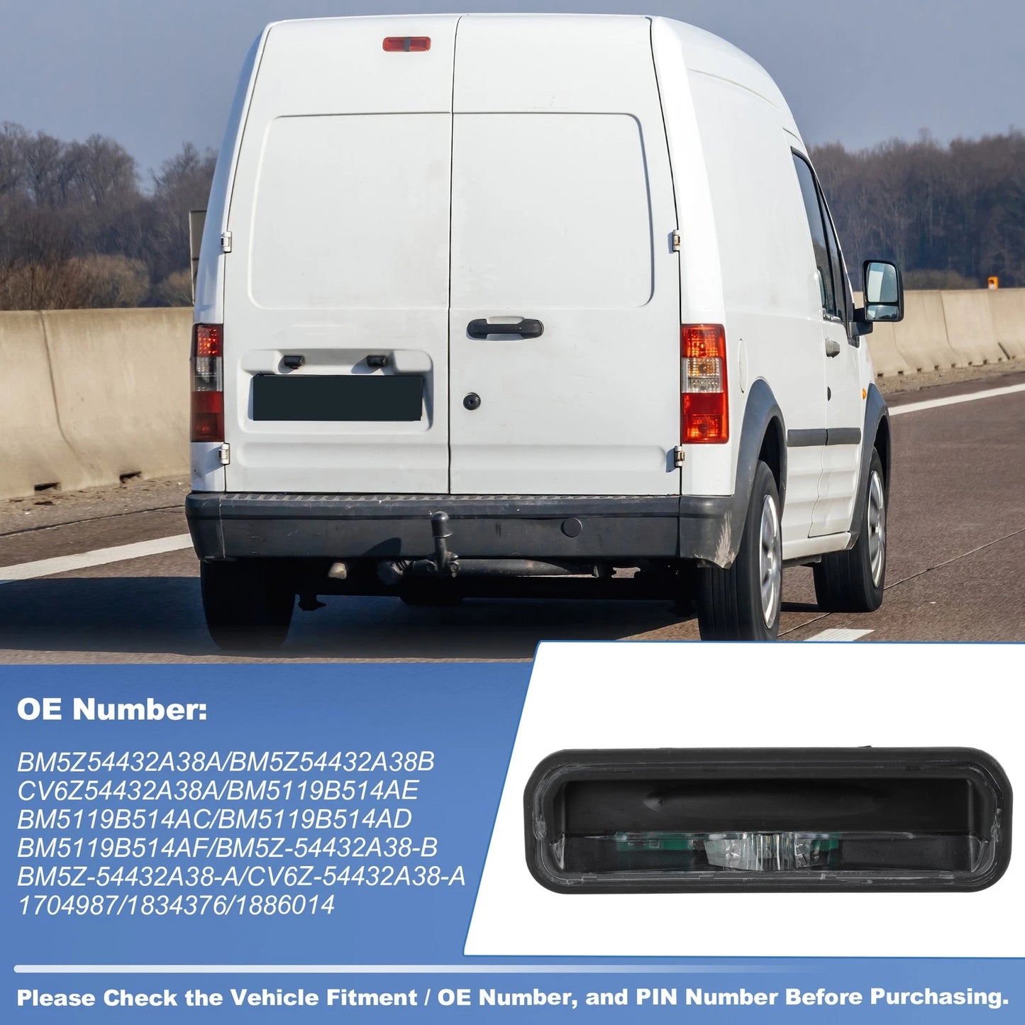 Tailgate Release Button for Ford Transit Connect (2014-2023)