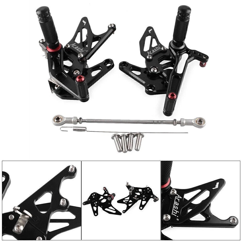 2 x CNC Rear Set Footrest Pegs for Suzuki Hayabusa GSX1300R (1999-2020)