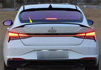 Glossy Black OE Style Rear Trunk Spoiler Wing Lip for Hyundai Elantra (2021-2024)
