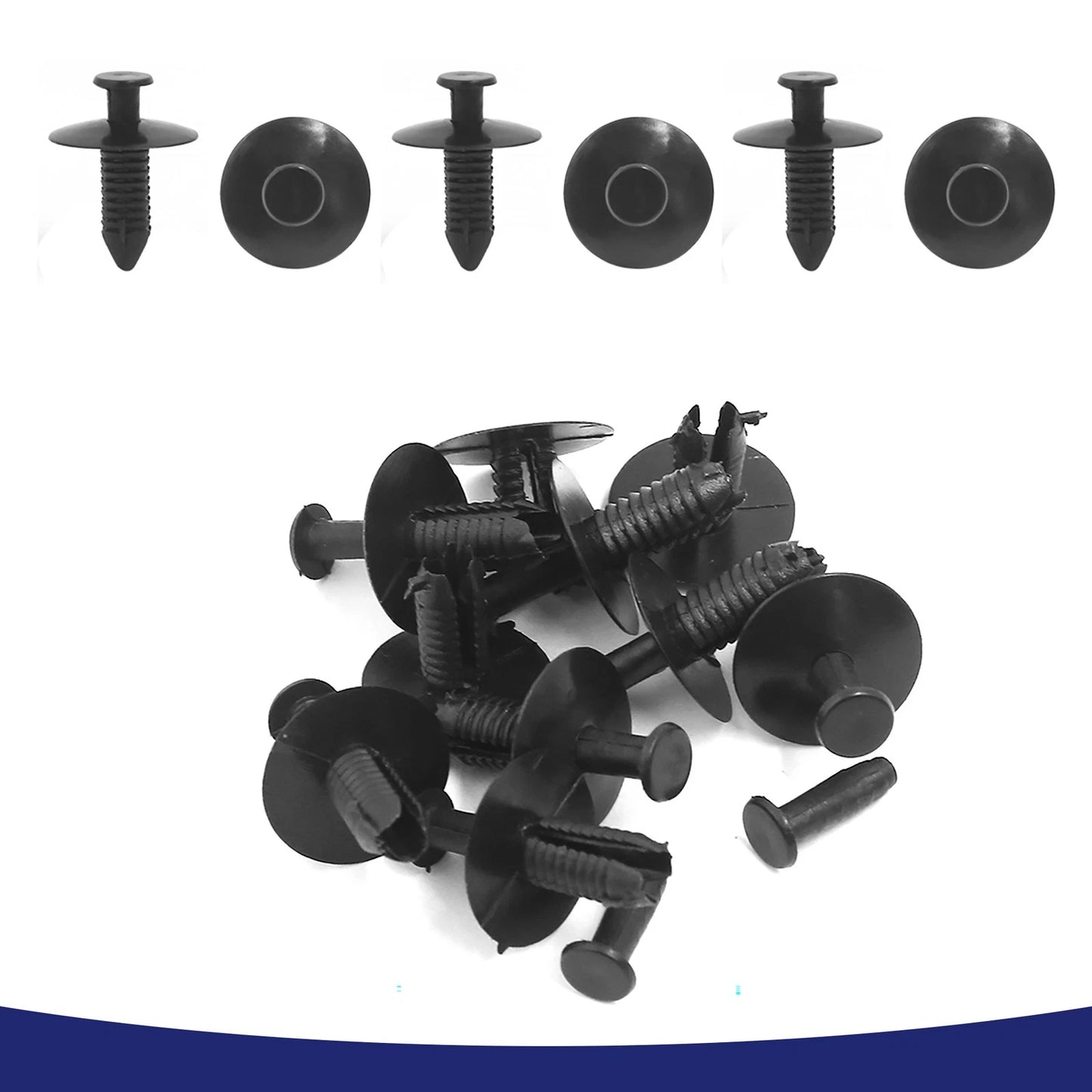 4 x Hole Plastic Push-in Rivet Fasteners for BMW Bumper Clips