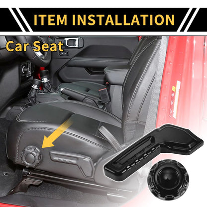 Seat Adjustment Button Cover Trim for Jeep Gladiator JT (2018-2024) Black