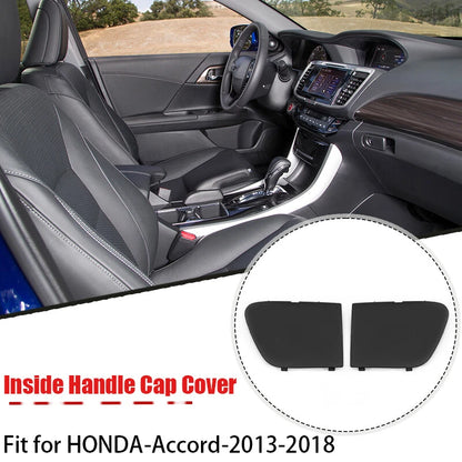 Left & Right Inside Handle Caps for Honda Accord 2013-2018 Black Covers