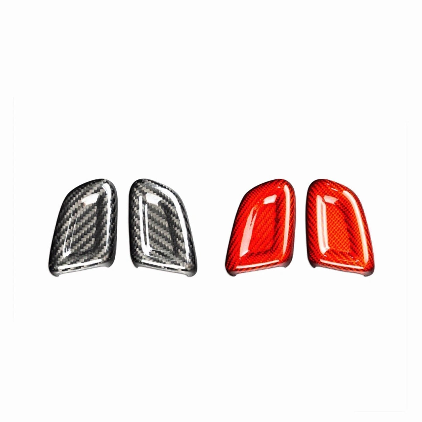 Red Carbon Fiber Gear Shift Knob Cover for Volvo XC40 S60 (2020-2023)
