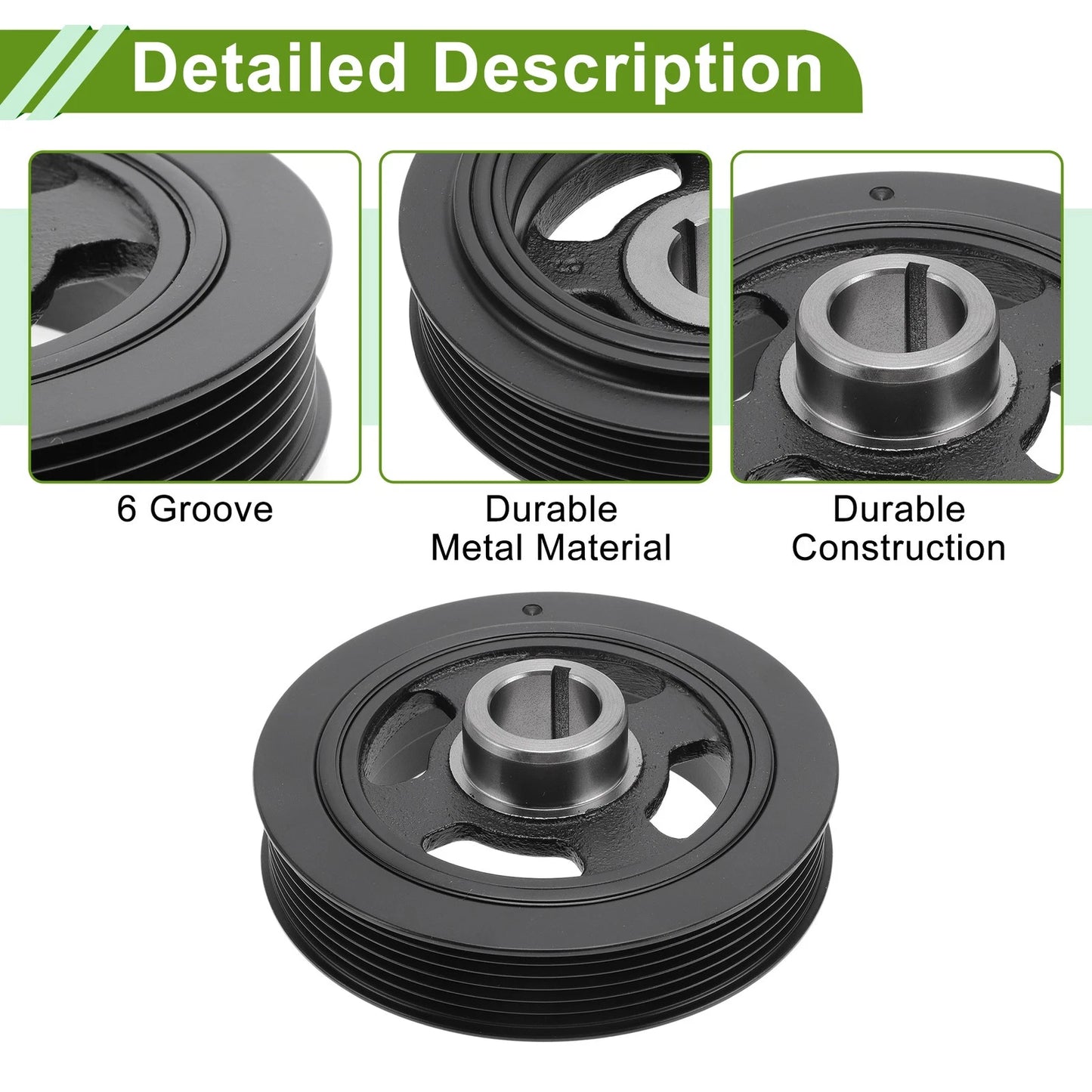 Harmonic Balancer Crankshaft Pulley for Toyota Matrix (2003-2008)