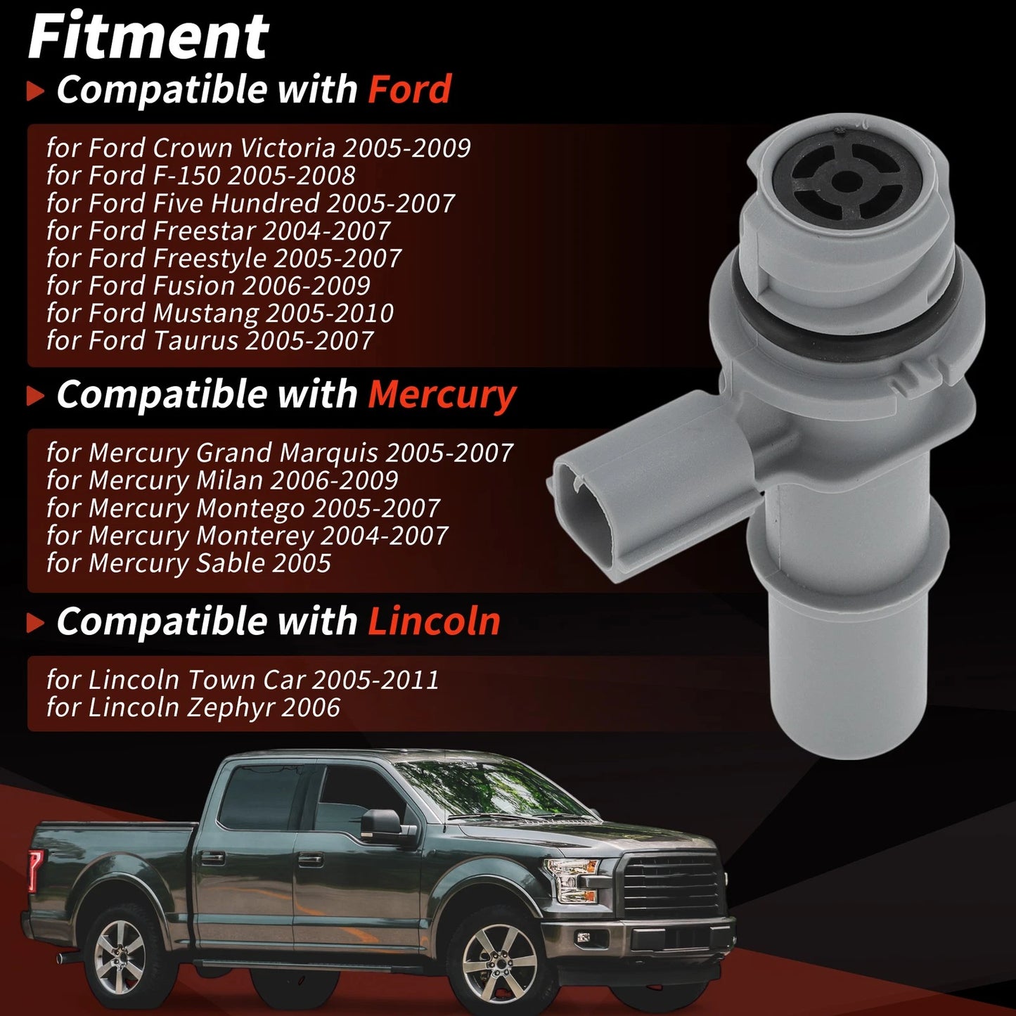 PCV Valve for Ford F-150, Fusion, Lincoln Town Car, Mercury (2000-2023)