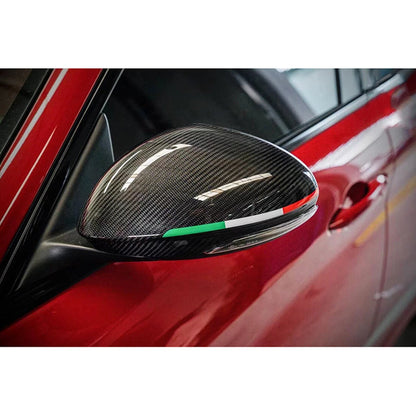 Side Mirror Cover Stripe Decal for Alfa Romeo Giulia Stelvio (2017-2023)