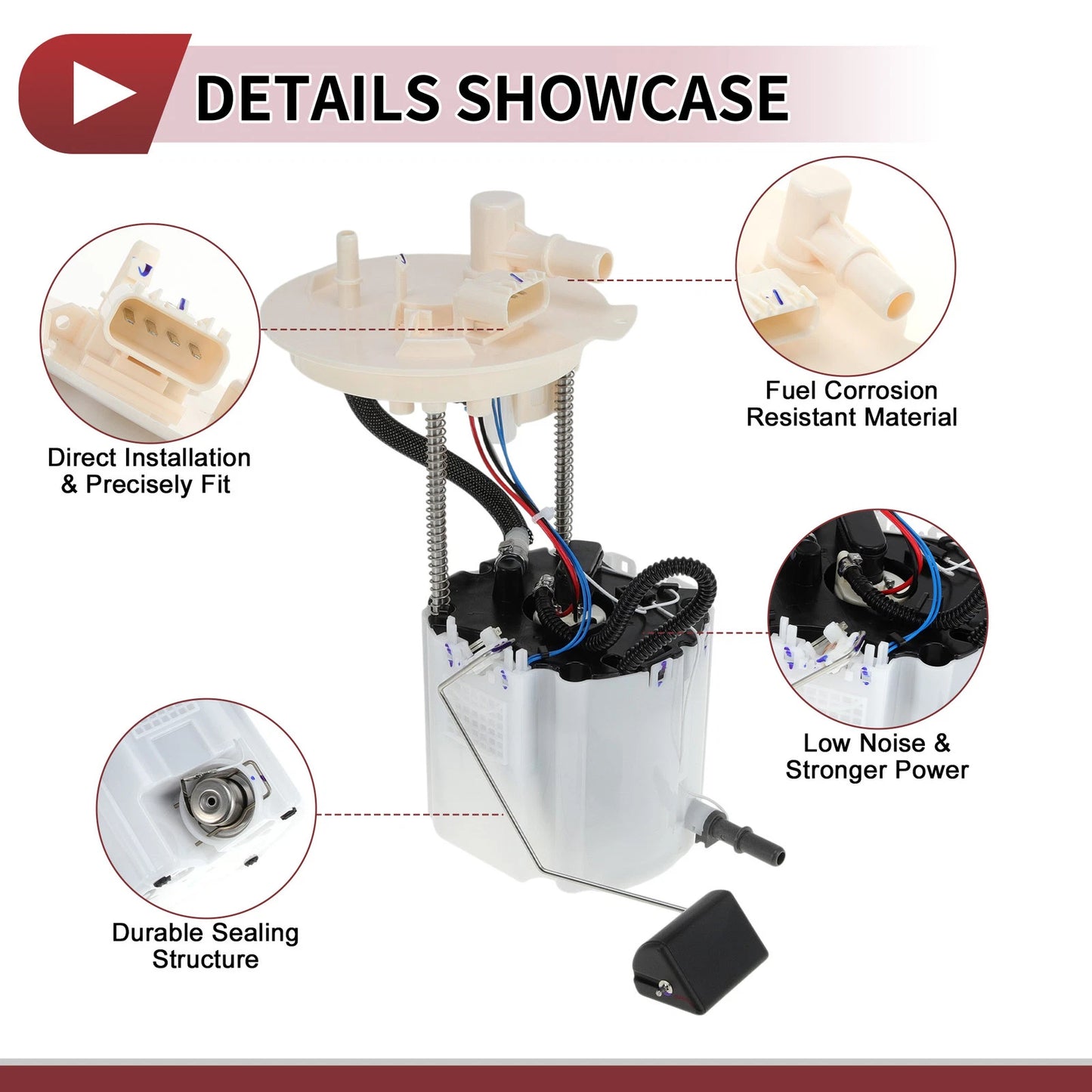 Electric Fuel Pump Assembly for Cadillac ATS CTS, Chevy Camaro