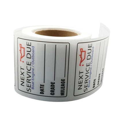 Oil Change Stickers for Car Window (200pcs)