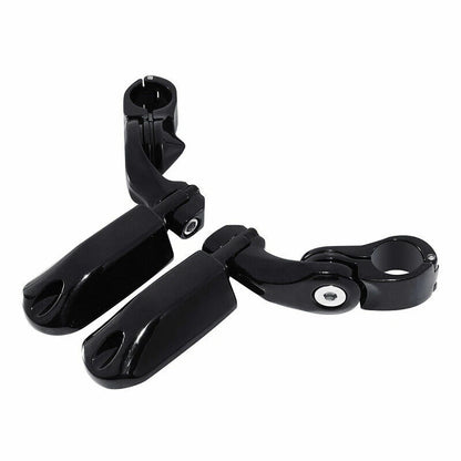 Black Engine Guard Highway Bar Footpegs for Harley Electra Glide (1997-2008)
