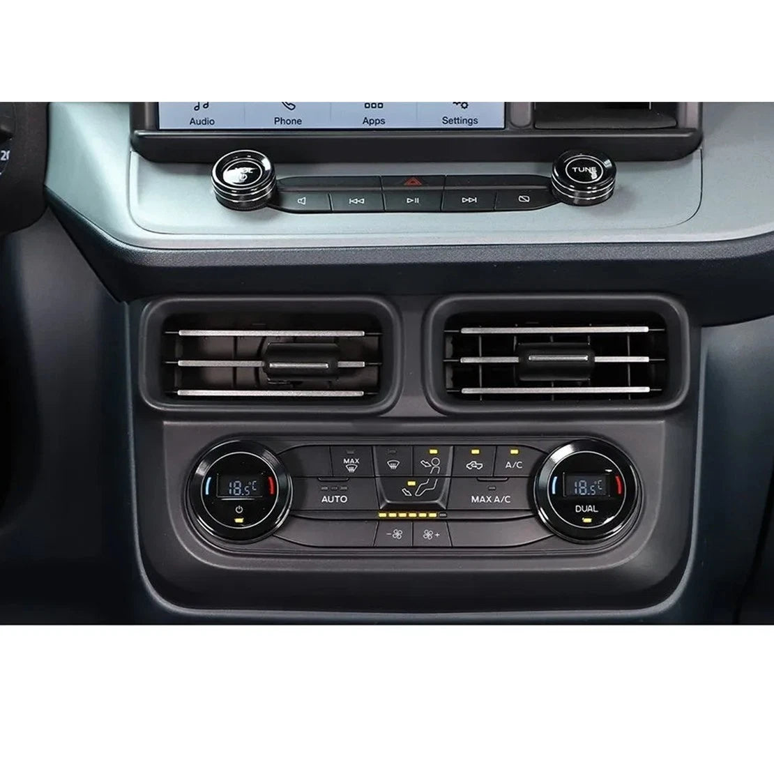 5 x Center Console Button Trim Rings for Ford Maverick (2022-2023)