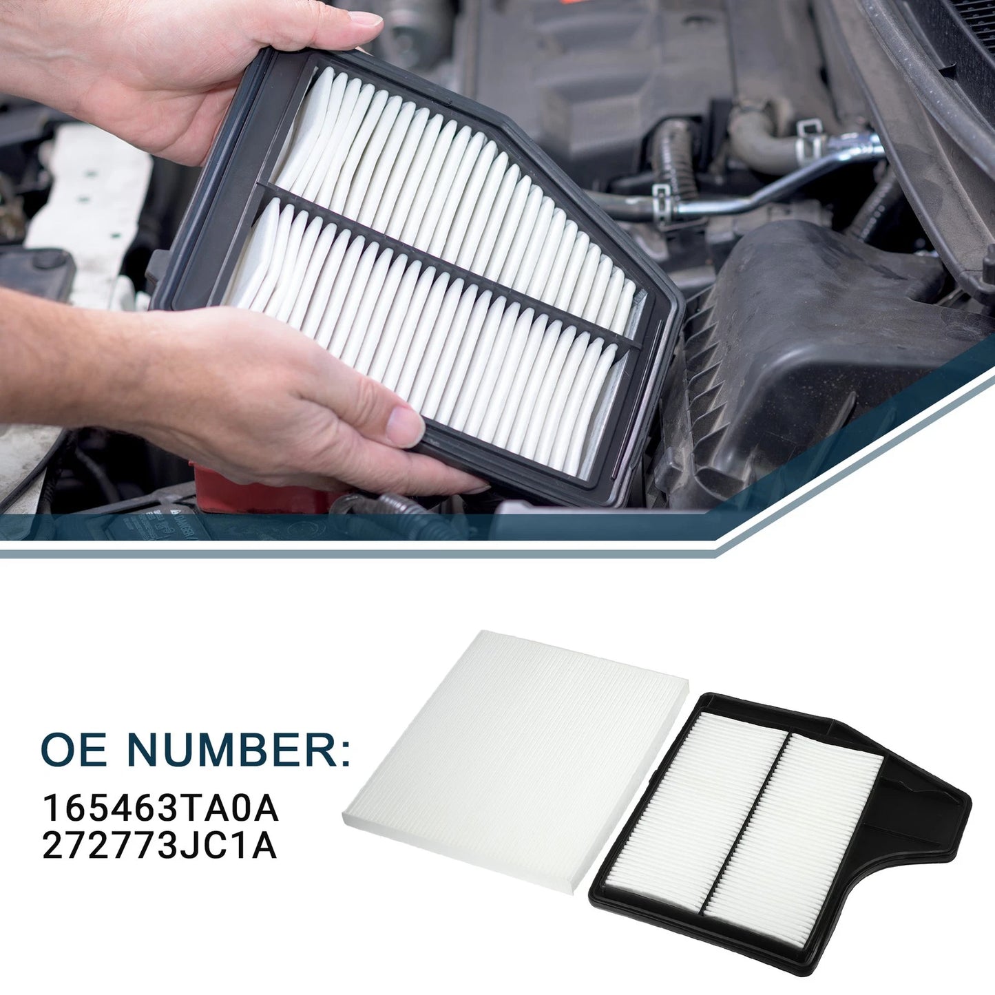 Cabin Air Filter Set for Nissan Altima Sedan (2013-2018)