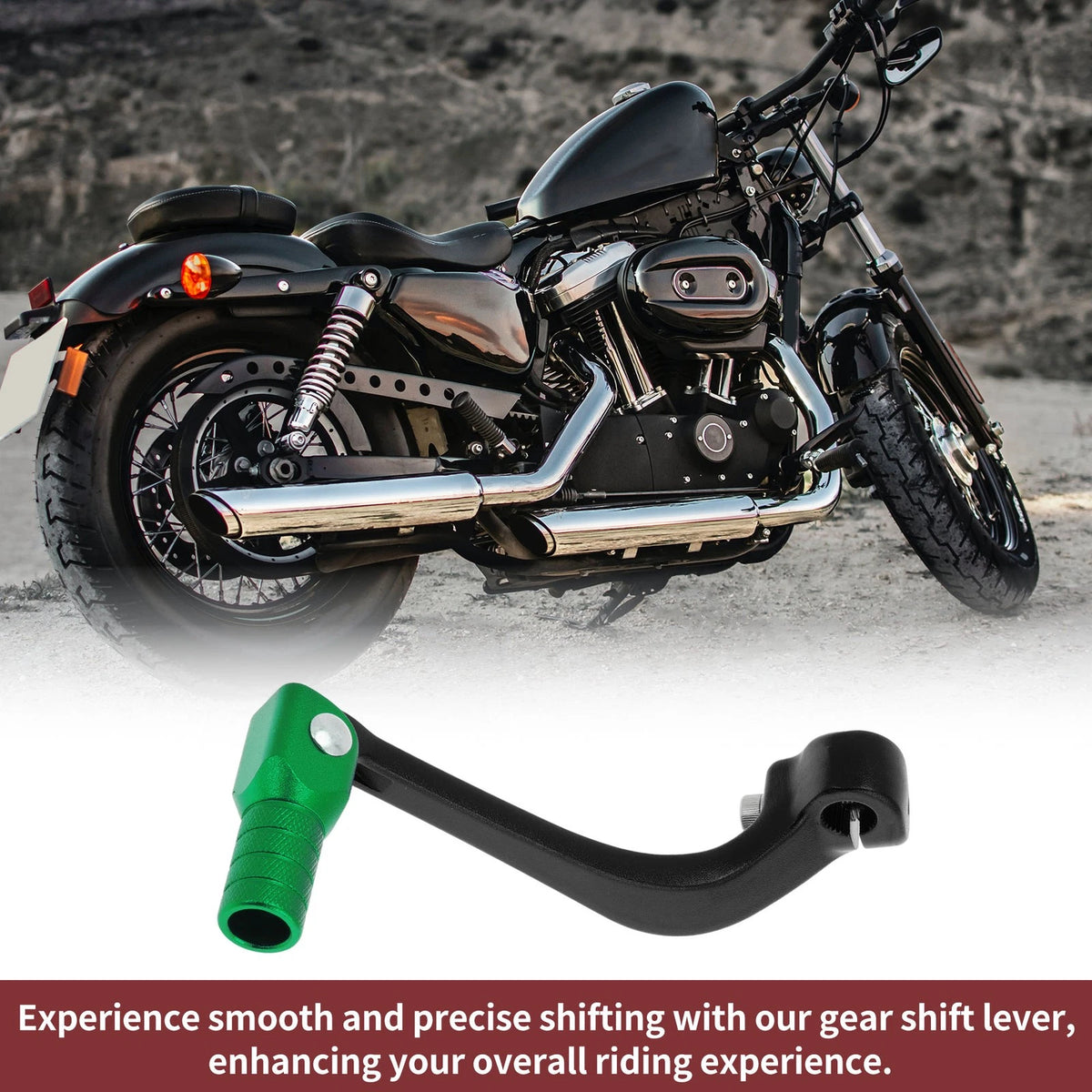 Folding Motorcycle Gear Shifter Lever for Honda CRF110F (2013-2018) Black Green
