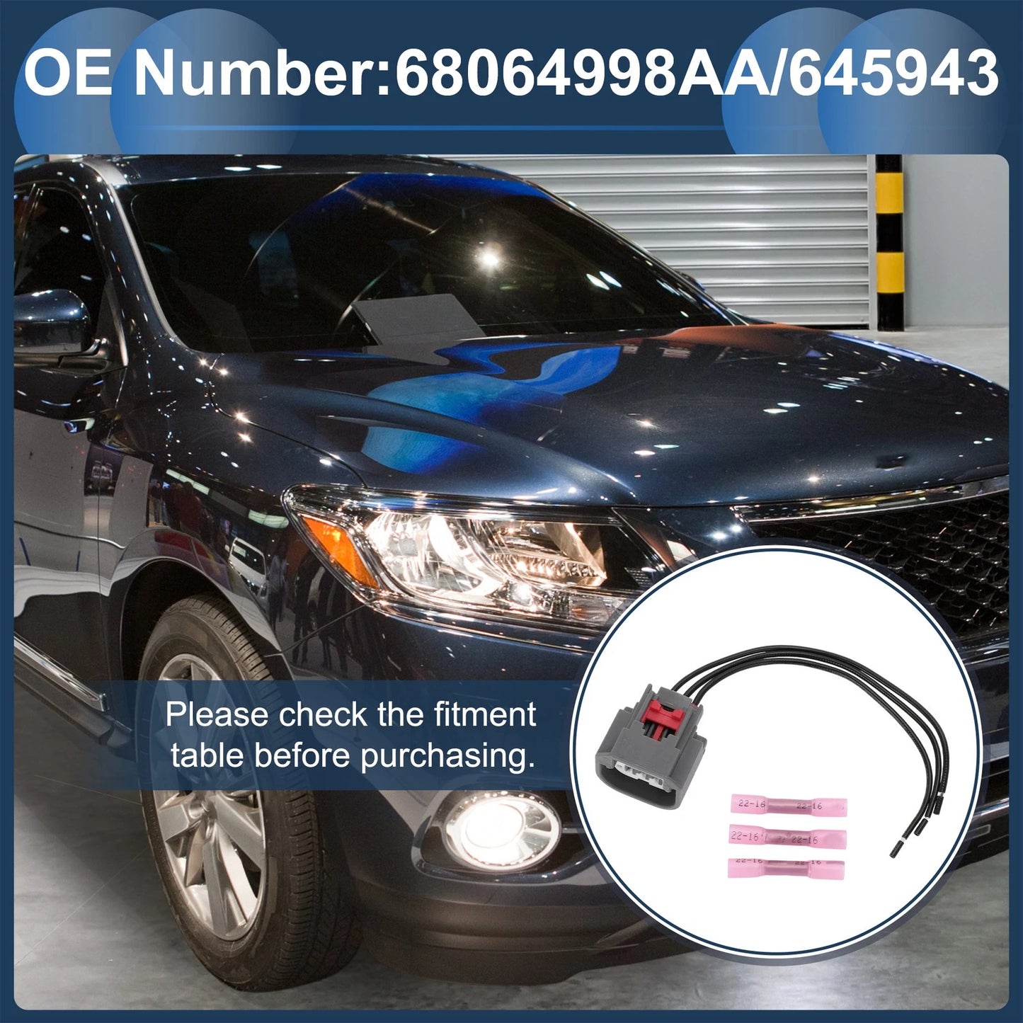 Headlight Wiring Harness Assembly for Dodge Caliber (2009-2011)