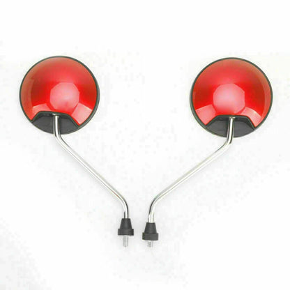 Red Mirror Set for Universal Scooter M8 CW Thread Right & Left