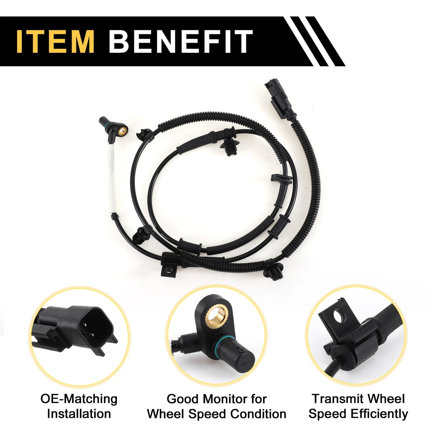 ABS Wheel Speed Sensor for Ford F-250 F-350 F-450 F-550 Super Duty (2017-2019)