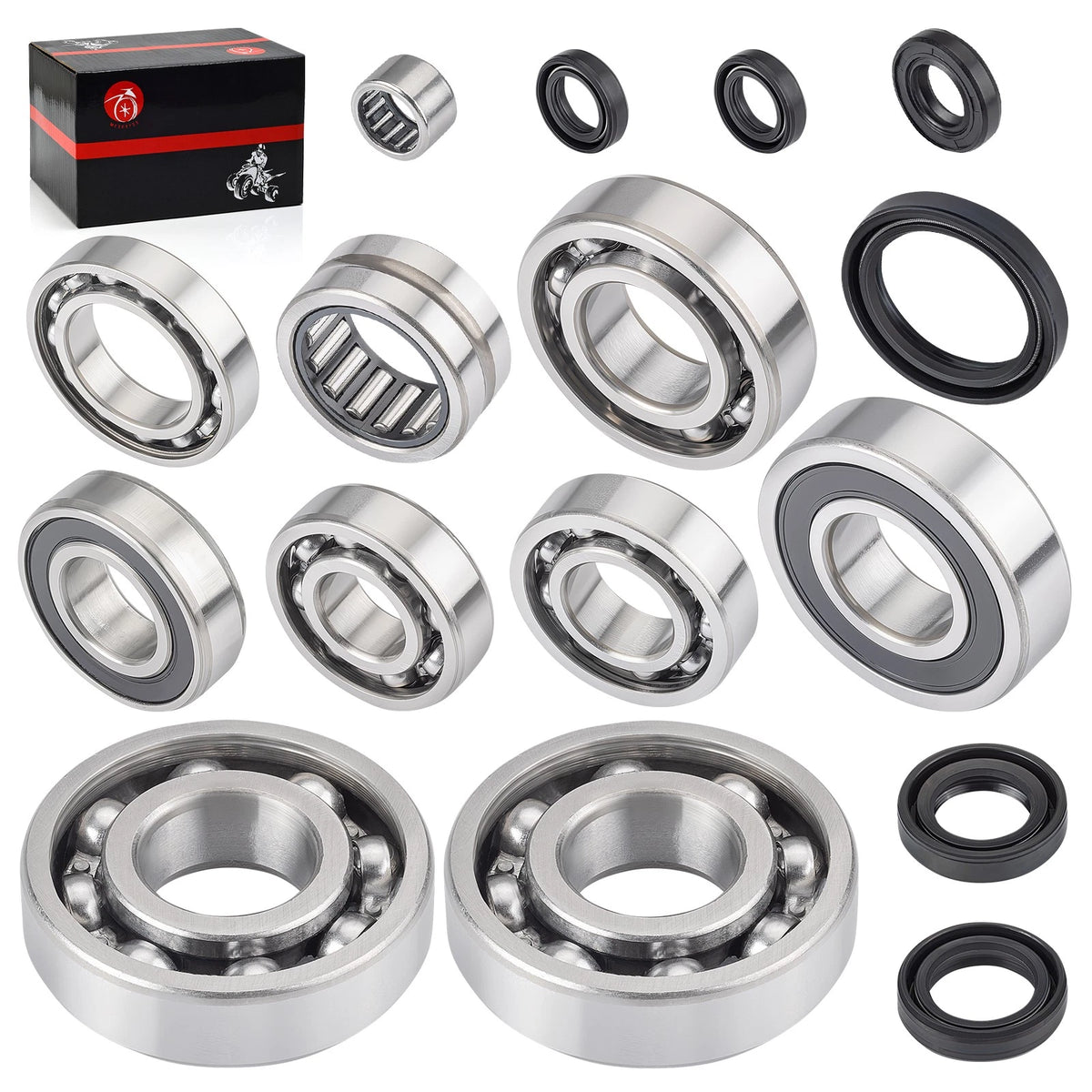Crankshaft Transmission Bearings with Seals Kit for Yamaha WR400F (1998–2000)