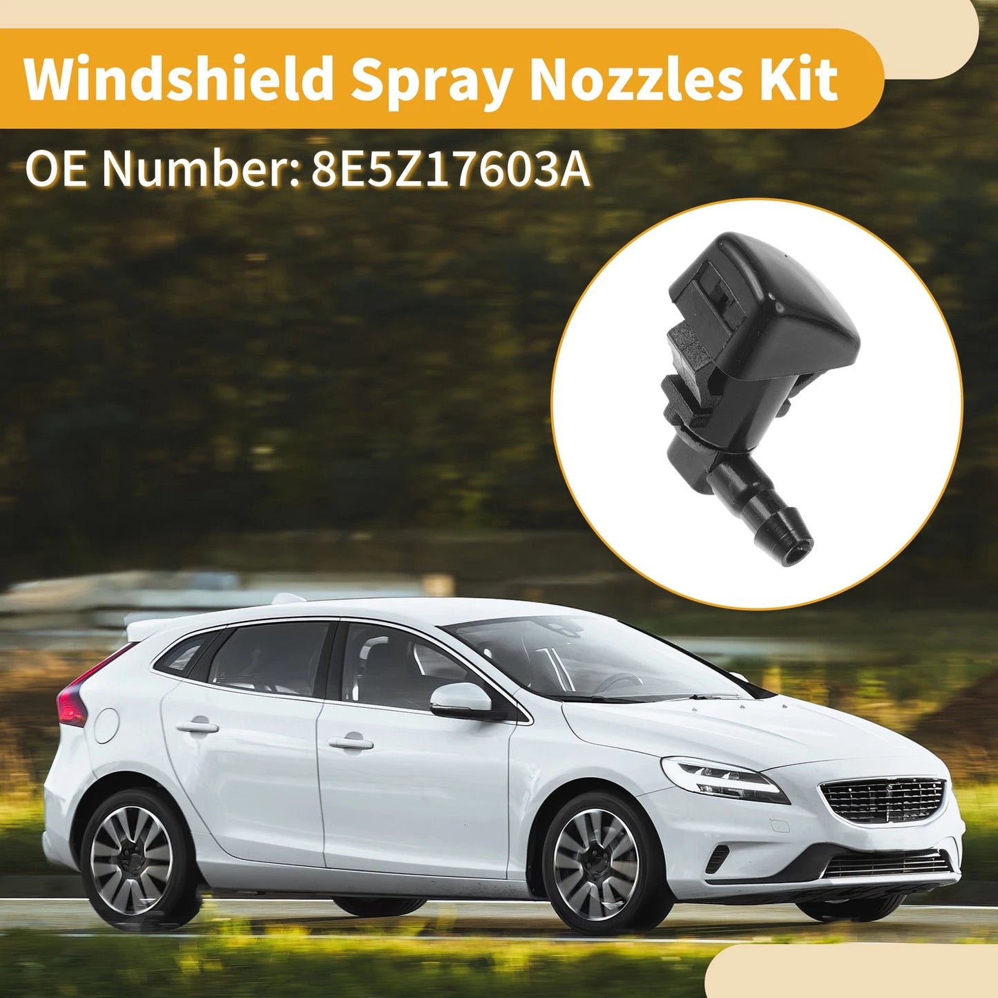 Windshield Washer Nozzle Kit for Mercury Milan (2008-2011)