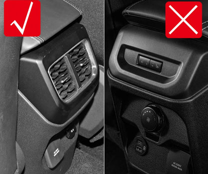 Carbon Fiber Rear Air Vent Outlet Lid Cover for 2023 Ford Ranger