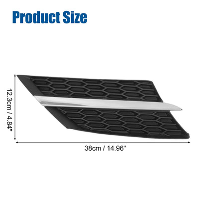 Front Bonnet Bumper Grille for Toyota RAV4 (2013-2015) - Silver Tone, 1 Pair