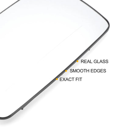 Right Upper White Mirror Glass with Back Heated for Mercedes Sprinter (1995-2006)