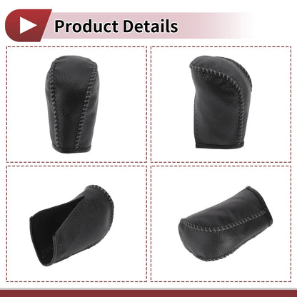 Car Gear Shift Knob Cover for Subaru Forester (2006-2012) Gray Faux Leather