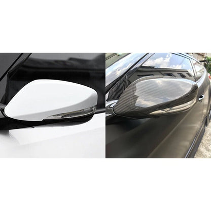 Real Carbon Fiber Add-on Side Mirror Shell Cover for Hyundai Veloster 2011-2017