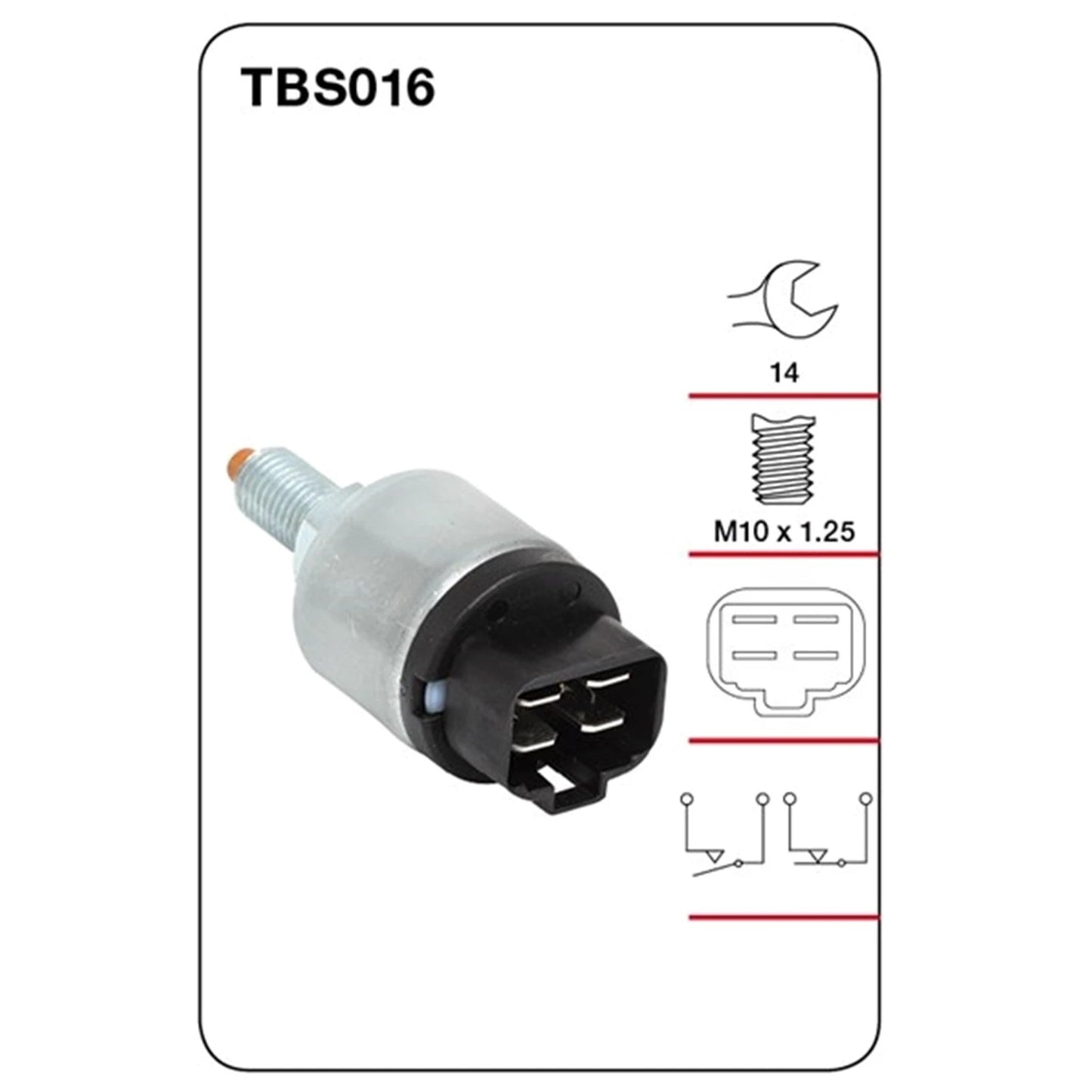 Brake Stop Light Switch for Mitsubishi Magna TE TF TP TR TS (1989 - 1998)