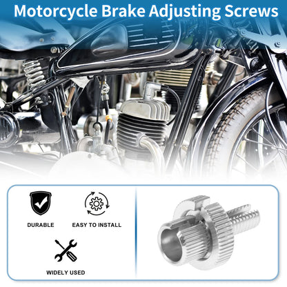 Brake Lever Barrel Adjusters Screws 2 x M8 for Motorcycle