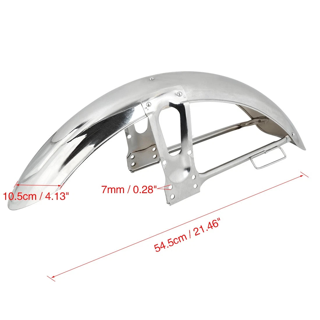Front Mudguard Chrome Metal for Honda CG125