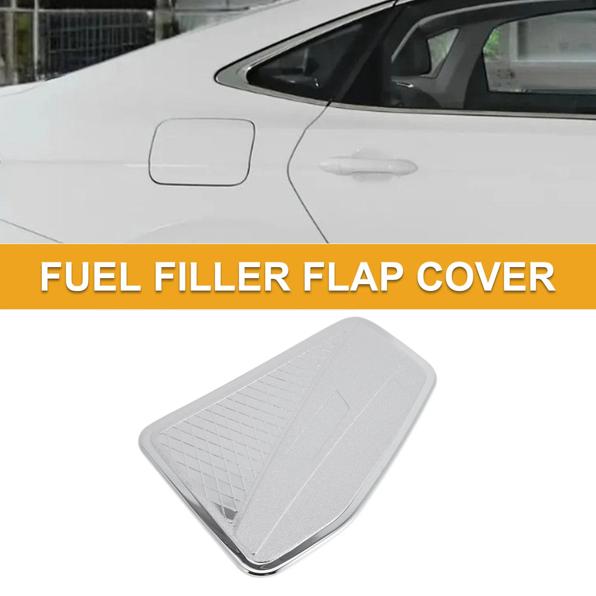 Fuel Tank Door Cap for Isuzu D-MAX 2023-2025 Chrome Silver Tone