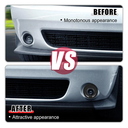 2 x Car ABS Front Fog Light Covers Trim for Dodge Challenger (2015-2020) Black