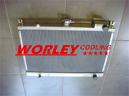 50MM Aluminum Radiator + Fan for Nissan Skyline R31 2.0L 3.0L (1985-1990)