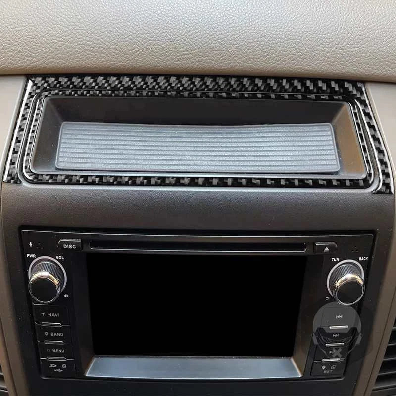 Real Carbon Fiber Console AC Panel Trim Kit for RAM 1500 2009-2012