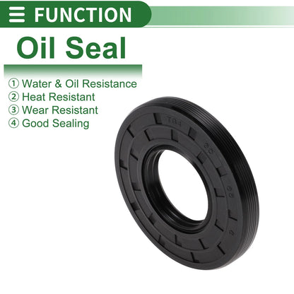 Oil Seal NBR Rubber 30x65x8mm High Pressure Black 5 Pcs