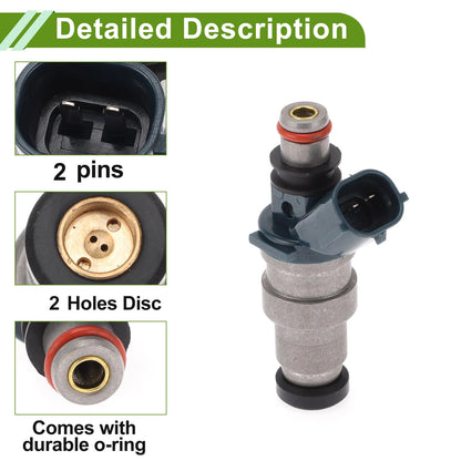 Fuel Injector 2.4L for Toyota Tacoma (1995-2000) 1 Pcs Blue Silver Tone