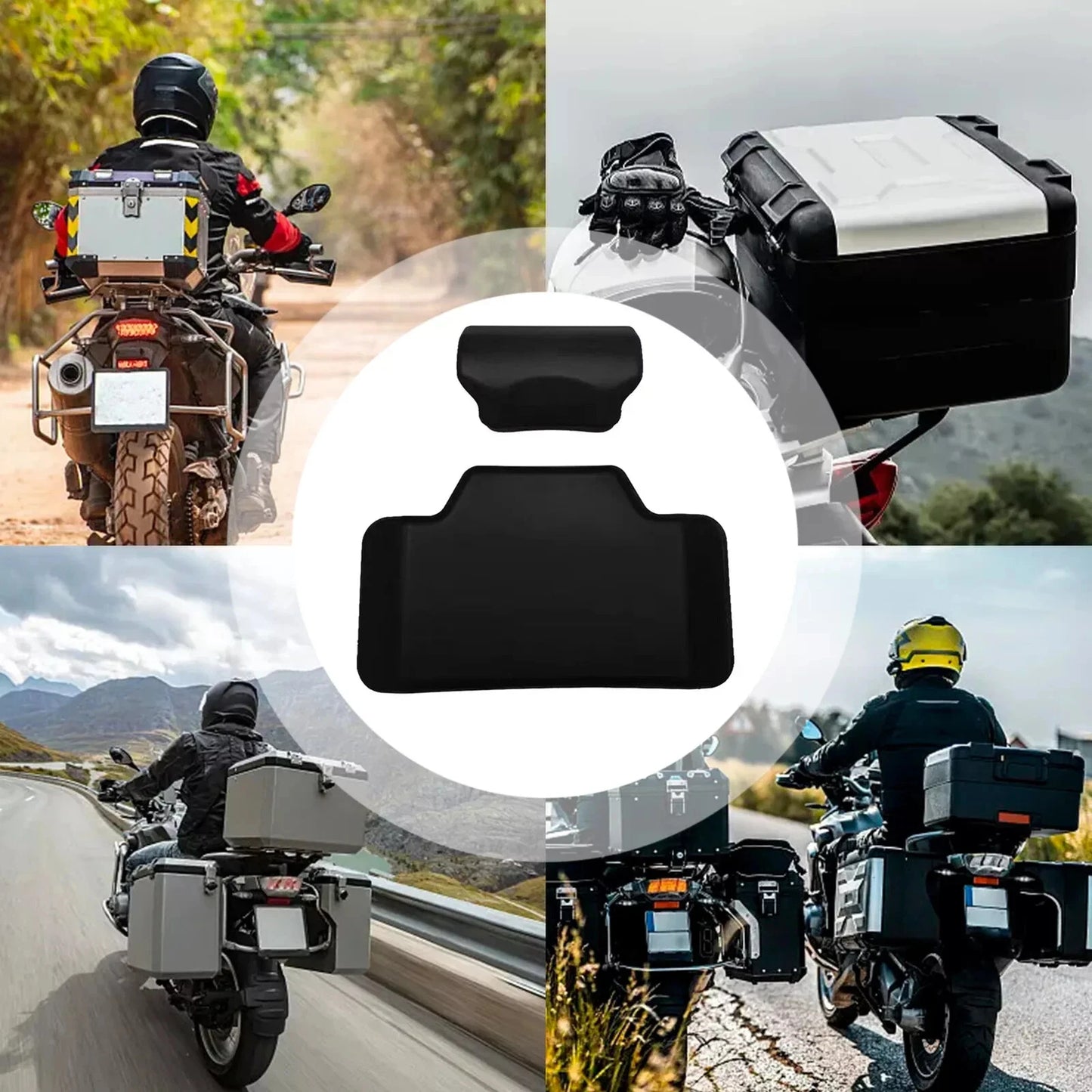 Rear Top Case Box Cushion Backrest Pad for Motorcycle - Long Riding