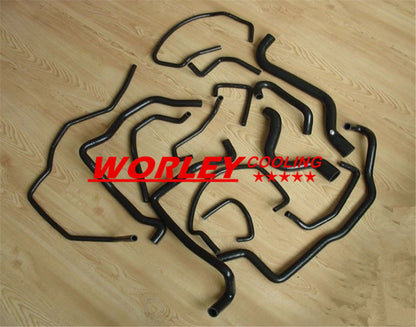 15PCS Silicone Water Hose for Renault 5 R5 GT Turbo (1988-1991)