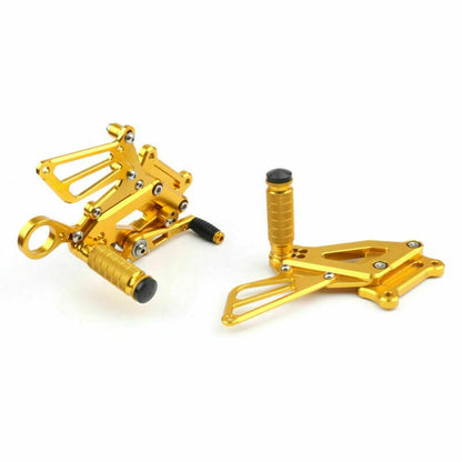 CNC Rear Footrests for BMW S1000RR (2015-2017) - Gold 2 x Sets