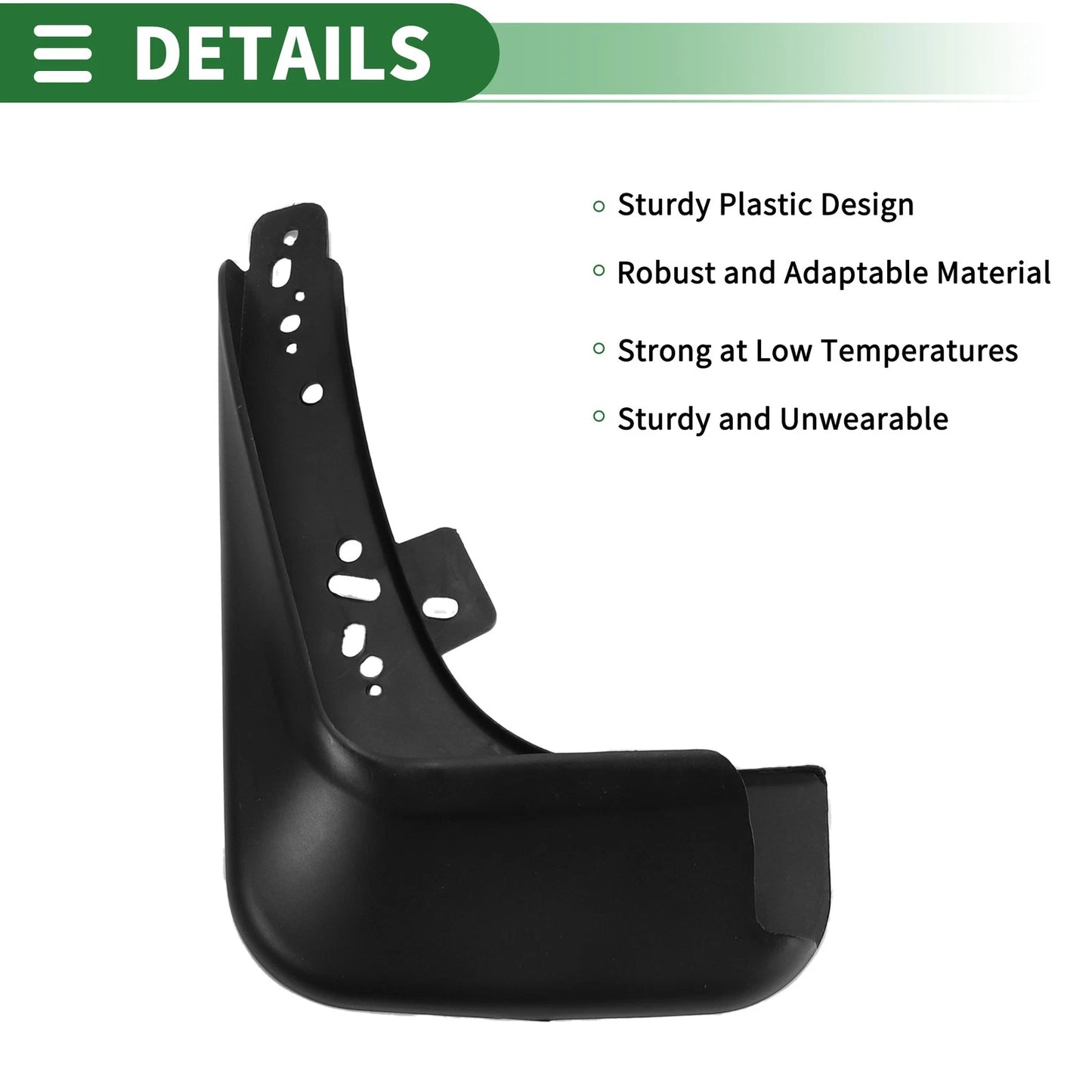 Mud Flaps Splash Guards for Kia K3 Hatchback/Saloon (2013-2015)